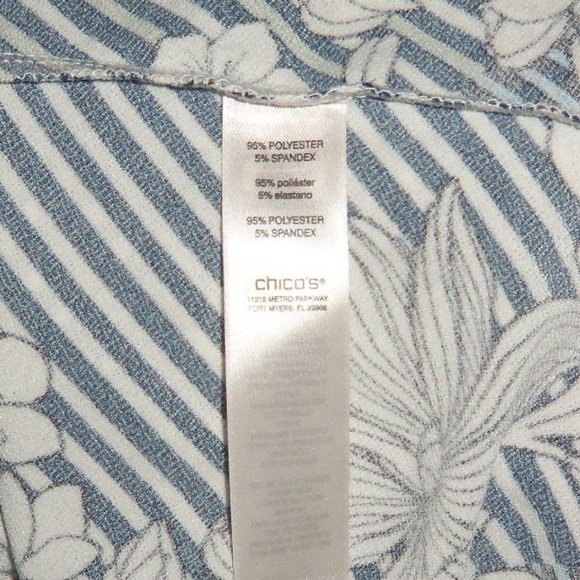 Easywear by CHICO'S Floral Twist Neck Top, 0 (4/6) - Picture 5 of 7